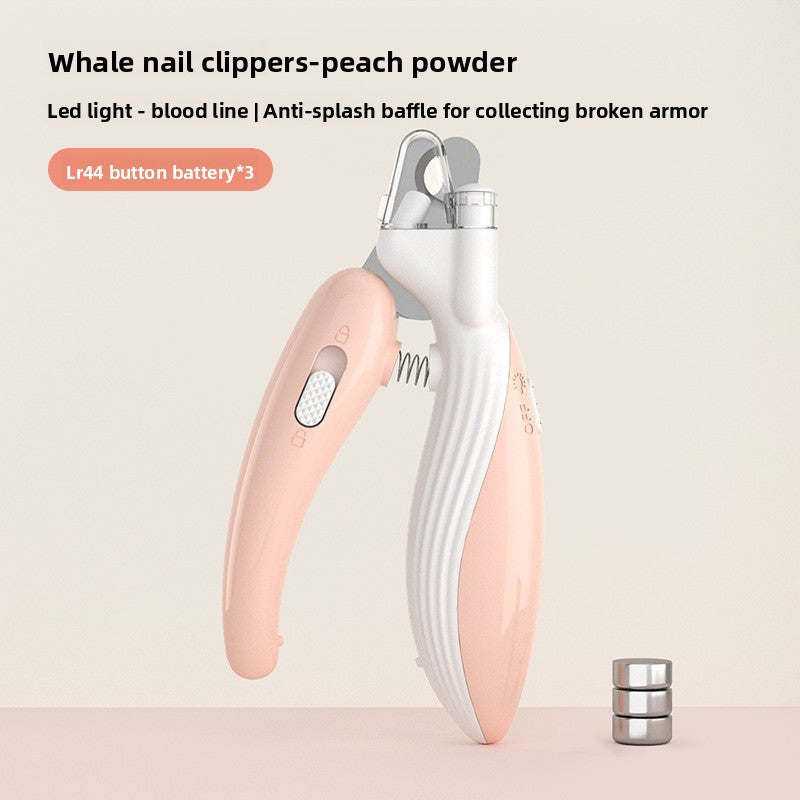 LED Pet Nail Clipper and Grinder with Light