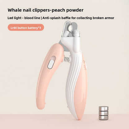 LED Pet Nail Clipper and Grinder with Light