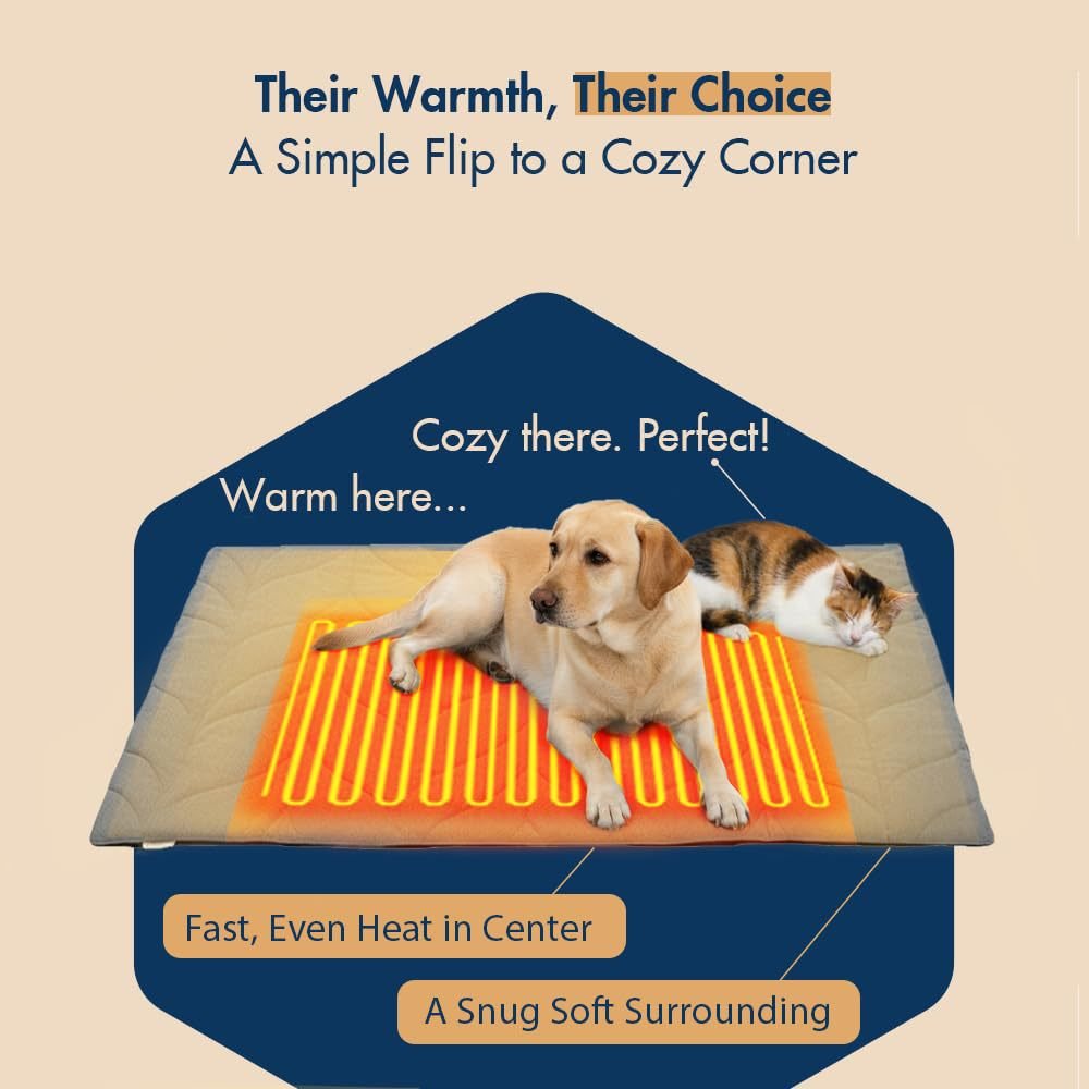 Heated Pet Blanket - Temperature Control for Dogs & Cats - Barkello.com