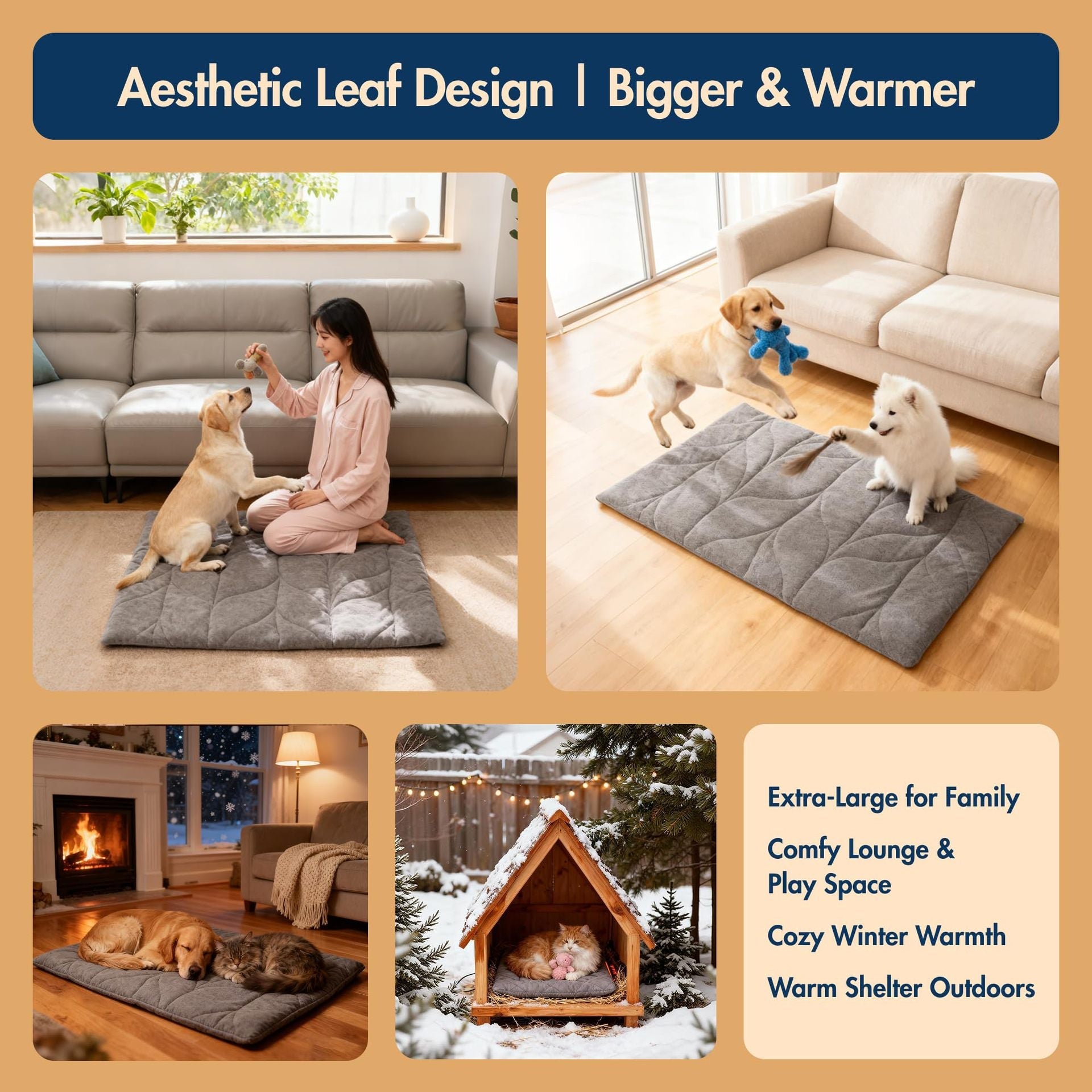 Heated Pet Blanket - Temperature Control for Dogs & Cats - Barkello.com