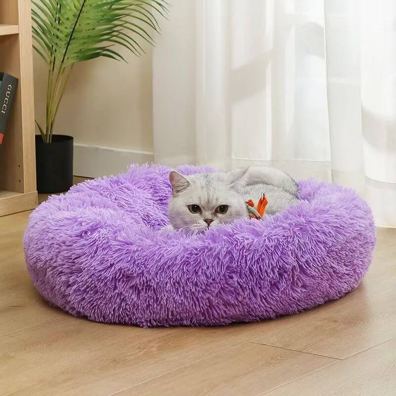 Plush Pet Bed for Dogs & Cats - All Season Comfort - Barkello.com