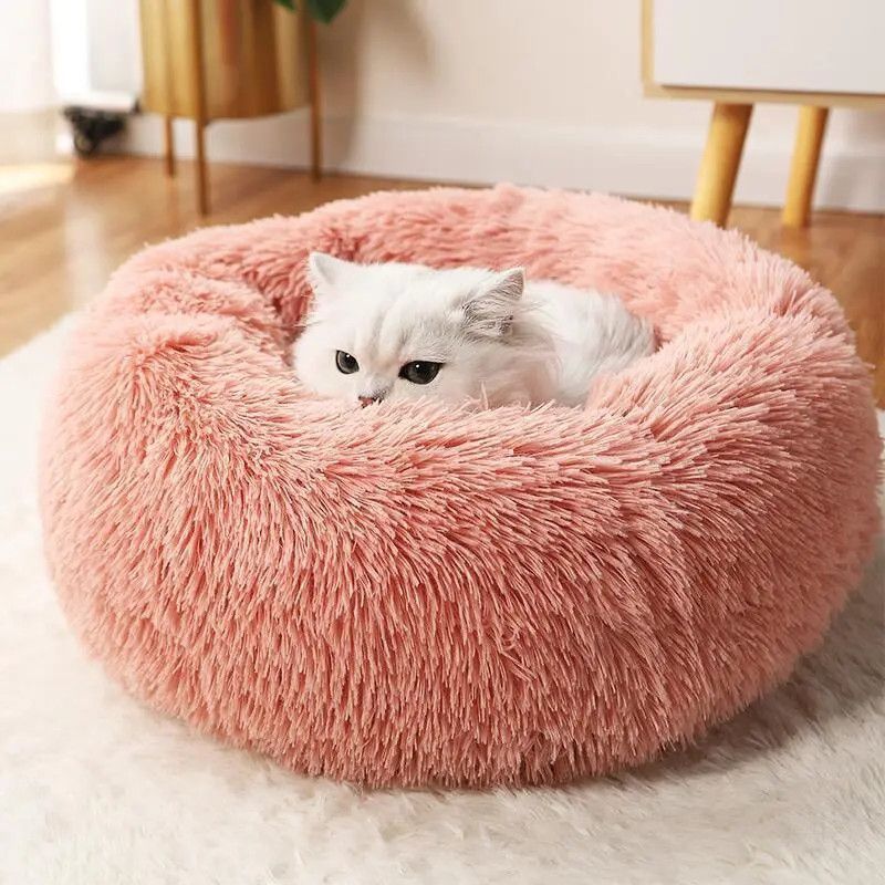Plush Pet Bed for Dogs & Cats - All Season Comfort - Barkello.com
