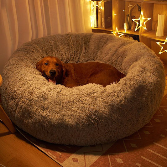 Plush Pet Bed for Dogs & Cats - All Season Comfort - Barkello.com