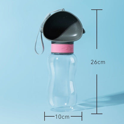 Portable Pet Water Bottle for Dogs - Travel Dispenser - Barkello.com